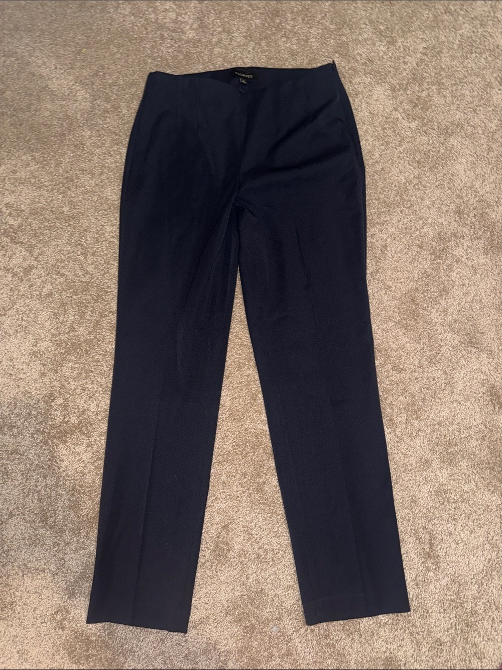 Talbots Classic Side Zip Dark Black Women ms Dress Career Pants Size 6 B12